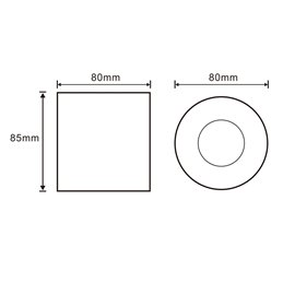 Proyector de techo LED / proyector de superficie orientable incl. LED 5,5W