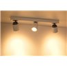 LED ceiling light Ceiling lamp, 3-light Rotating and swivelling 5W GU10 230V