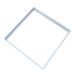 LED mounting frame made of aluminium - chrome - angular - shiny - swivelling