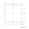 Cornice per pannello LED con sistema a scatto (62 cm x 62 cm)