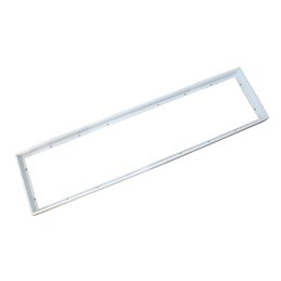 Marco de montaje LED de aluminio - óptica plateada - redondo - cepillado - orientable