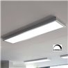 Pannello LED (295x1195x8mm) KIT dimmerabile incl. cornice per montaggio superficiale 36W 4000K Bianco neutro