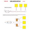 Mini LED paneel onderkast armatuur 12VDC / 7.5W / 100x200x5mm