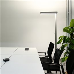 Lampada da terra a LED per ufficio 80W 4000K con dimmer rotativo