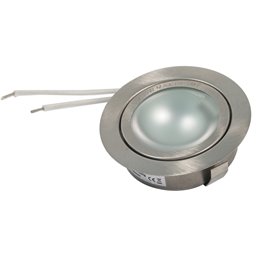 faretto da incasso 7W LED COB 3000K dimmerabile - rotondo - cromo - lucido