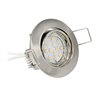 LED recessed spotlight set incl. bulb 2W, WW, 12V DC, G4, quick-release fastener, aluminium, swivelling