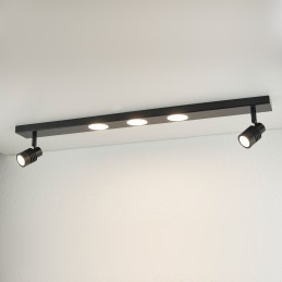 Plafoniera LED Lampada da soffitto, 3 luci Rotante e orientabile senza lampadina GU10