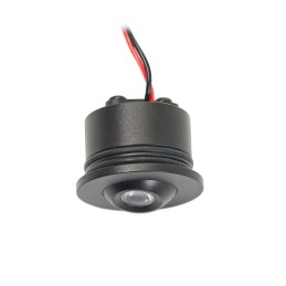 VBLED - LED-Lampe, LED-Treiber, Dimmer online beim Hersteller kaufen|1W VBLED LED Mini Einbauspot "ALDYNE" schwarz - 12VDC - IP44 - 3000K