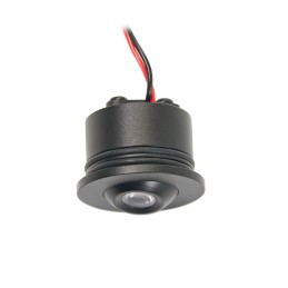 3W Min LED inbouwspot "Fortis" zwart 12VDC IP65 3000K