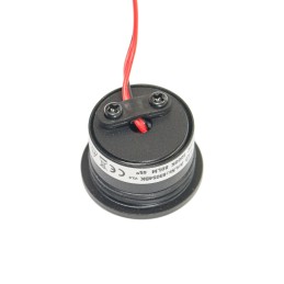 1W LED Mini Inbouwspot - "FOCOS" Minispot - 12V DC - IP20 - 3000K - Zwenkbaar - Zwart