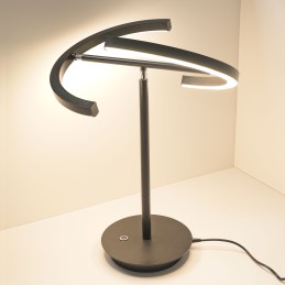 LED lámpara de escritorio lámpara de lectura dos llamas con cargador usb