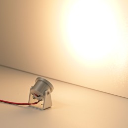VBLED - LED-Lampe, LED-Treiber, Dimmer online beim Hersteller kaufen|1W Mini LED Aufbaustrahler "Alyana" Silber 12VDC 3000K
