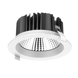 Luminaria LED empotrable slim negra 3000K - 0,9W - ultra plana 12V CC