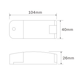 Alimentatore LED a corrente costante / 320-350mA / 7W