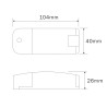 Bloc d'alimentation LED à courant constant / 320-350mA / 7W