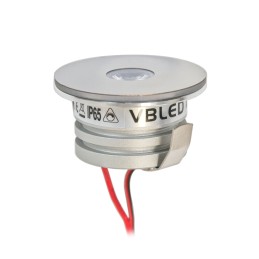 VBLED - LED-Lampe, LED-Treiber, Dimmer online beim Hersteller kaufen|3er-Set 1W LED Mini Einbauspot - "FOCOS" Minispot - 12V DC - IP20 - 3000K - Schwenkbar - Silber