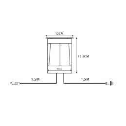 Foco empotrable de suelo LED 12 V CA con bombilla LED de 5 W blanco cálido