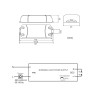 Driver LED à courant constant 17W 350mA 30-50 V/DC dimmable