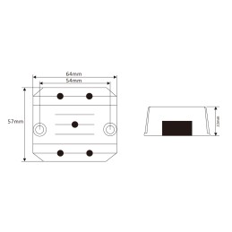 Convertidor de tensión CC-CC de 8 V-40 V a 12 V Regulador de tensión 3A 36 W Estabilizador de tensión