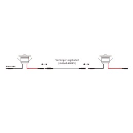 cable alargador de 1 m para Mini-Spot con conector de 1 clavija