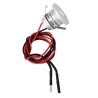 Set van 10 1W LED aluminium mini inbouwspots warm wit met dimbare voeding - zilver