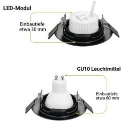 LED module warm white 3000K 50mm 5W 230V 400LM