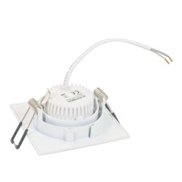 Spot Empotrable de Techo Cuadrado Decora Plano 35 mm 230V con Módulo LED 5W 3000K