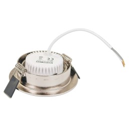 VBLED - LED-Lampe, LED-Treiber, Dimmer online beim Hersteller kaufen|Decken Einbaustrahler Rund Edelstahl gebürstet Optik flach 35 mm 230V mit 5W LED-Modul 3000K