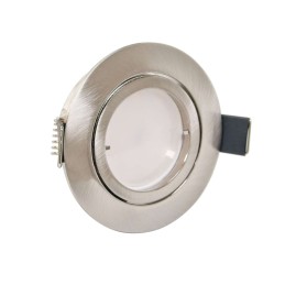 Set van 3 draadloze LED inbouwspots 12VDC 3W 3000K warm wit aluminium meubel inbouwarmatuur