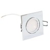 Faretto da Incasso Quadrato Piatto 35mm 230V con Modulo LED 5W 3000K