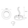 Meubel inbouwarmatuur geborsteld roestvrij staal 12V G4 Max 20W zonder lamp