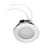 Recessed Furniture Spotlight Round - Brushed Steel - 12V