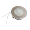 Recessed Furniture Spotlight Round - Brushed Steel - 12V