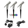 VBLED - LED-Lampe, LED-Treiber, Dimmer online beim Hersteller kaufen|3er-Set 3W Gartenstrahler "Flavius" warmweiß 12V Silber