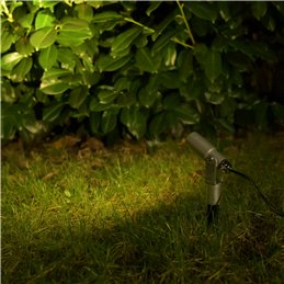 VBLED - LED-Lampe, LED-Treiber, Dimmer online beim Hersteller kaufen|LED Gartenstrahler "Flavius" 3W 3000K 12V Silber