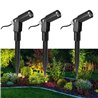 Set de 3 spots de jardin LED "Flavius" 3000K Variateur à 3 niveaux 1W, 2W, 3W