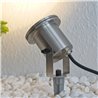 Spot LED de jardin Eclairage de bassin 230V, acier inoxydable IP68