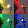 Set of 3 LED pond lights / garden pond light 12V, made of stainless steel IP68 with RGBW MR16 bulb and transformer