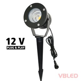 Garden light "Werios" 12V AC with ground spike without LED bulb