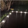 Set di 3 luci da giardino RGB+W LED 1W 12V AC IP65