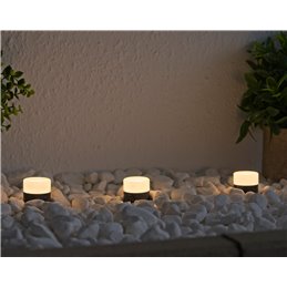 Set di 3 luci da giardino RGB+W LED 1W 12V AC IP65