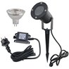 Set di proiettori da giardino 12V AC IP65 incl. lampadina 5W bianco caldo e alimentatore