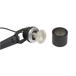 Tuinverlichting Zwarte Tuinspot met Grondspies 12V incl. MR16 GU5.3 LED Spot 5W 3000K