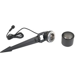 Tuinverlichting Zwarte Tuinspot met Grondspies 12V incl. MR16 GU5.3 LED Spot 5W 3000K