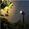 Foco de jardín con bombilla LED sustituible Negro 12V AC/DC 6W 3000K Blanco cálido