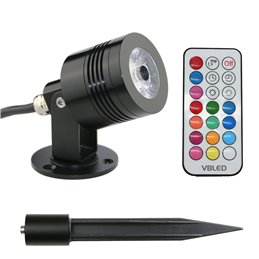 GARTUS LED RGB+W Faretto da giardino 10W 12V IP65