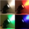 Gartus® RGB+W Tuinspot 10W 12V Plug&Play Set van 3 met Transformator