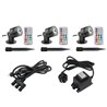 Gartus® RGB+W Faretto da giardino 10W 12V Plug&Play Set di 3 con trasformatore